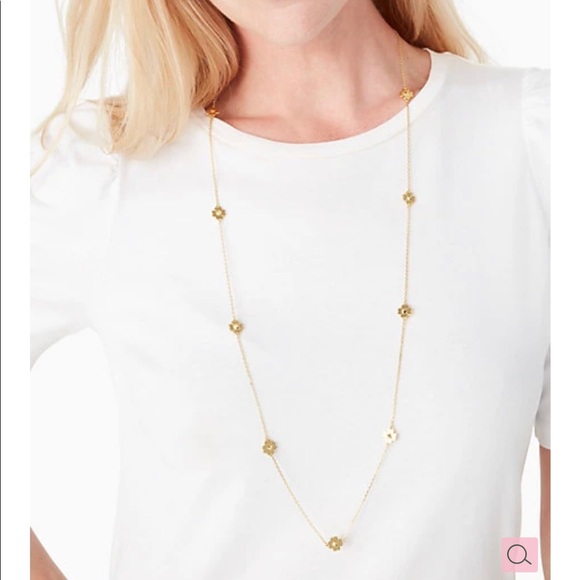 Kate spade long necklace with studs
